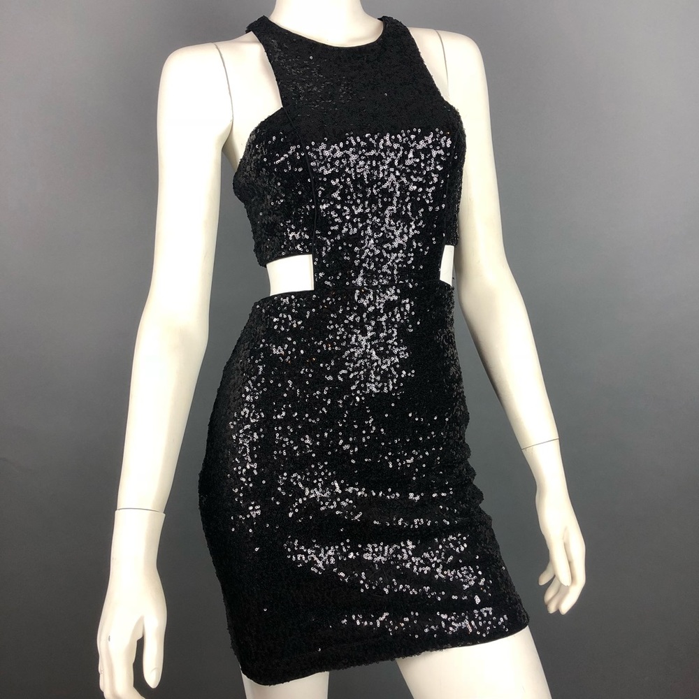 Black Sequin Dress